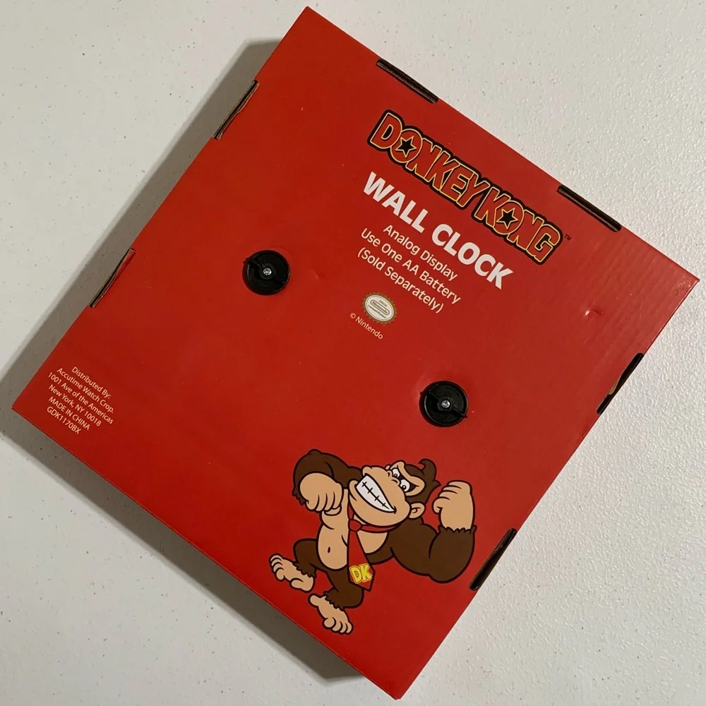 Donkey Kong Analog Wall Clock-New in Box